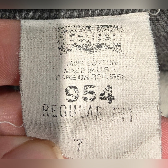 Levis Vintage Orange Tag High Waisted Cuffed Black Denim Shorts Size 7 - Picture 5 of 6